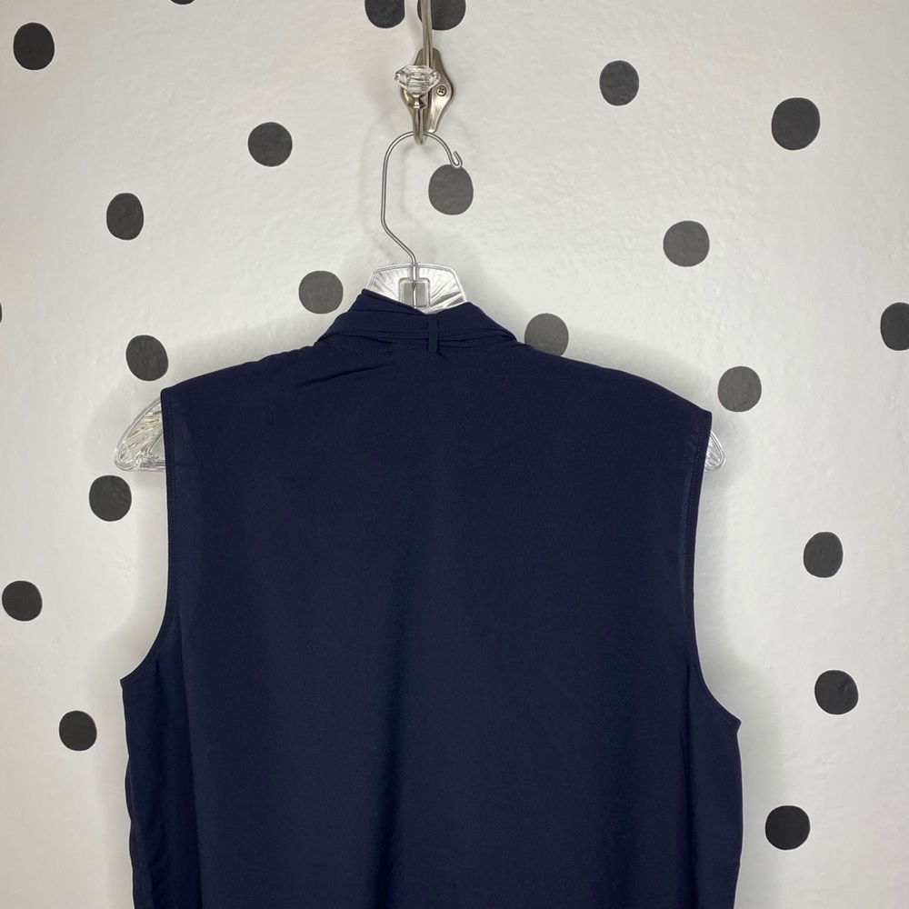 🆕TORY BURCH SLEEVELESS BOW BLOUSE SIZE 12 - Picture 7 of 14